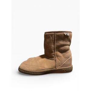 Shearling Supreme Sheepskin Boots Men's 11 Tan Brown Short Excellent